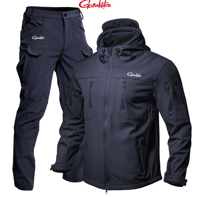 Fishing Rain Suit - Gamakatsu Pakaian Seragam Pria Bahan Fleece