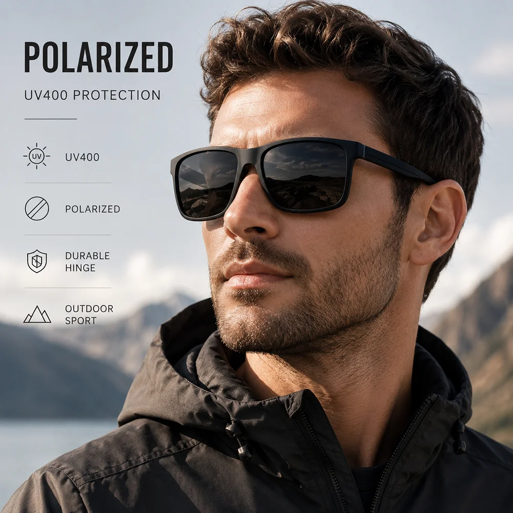 Kacamata Hitam Polarized Pria  - Fishing Sunglasses Polarized ulasan dan harga