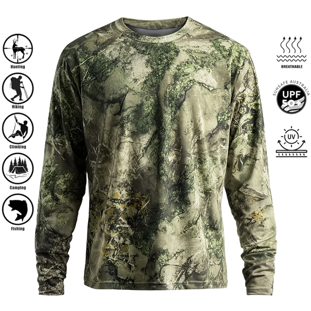 Kaos Lengan Panjang Pria, Baha - Fishing Shirt Uv Protection ulasan dan harga